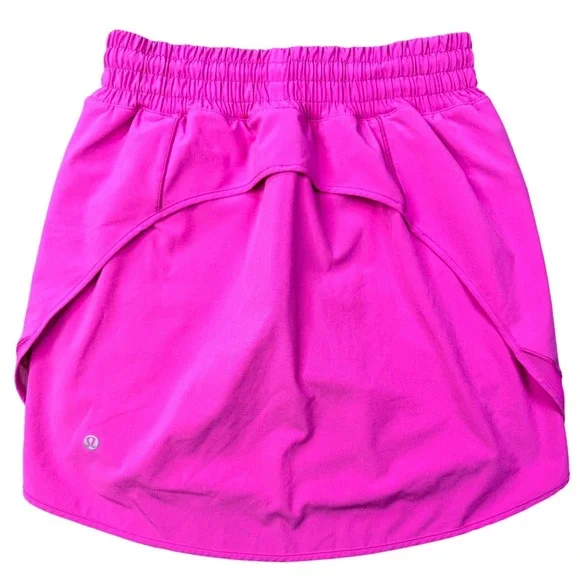 Lululemon Hotty Hot Skirt Size 4 Sonic Pink Running Athletic Tennis Skorts - Picture 10 of 11